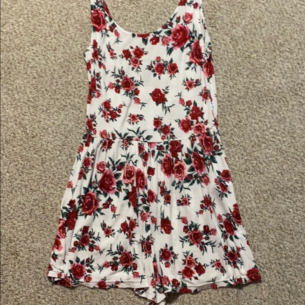 Divided Floral Romper